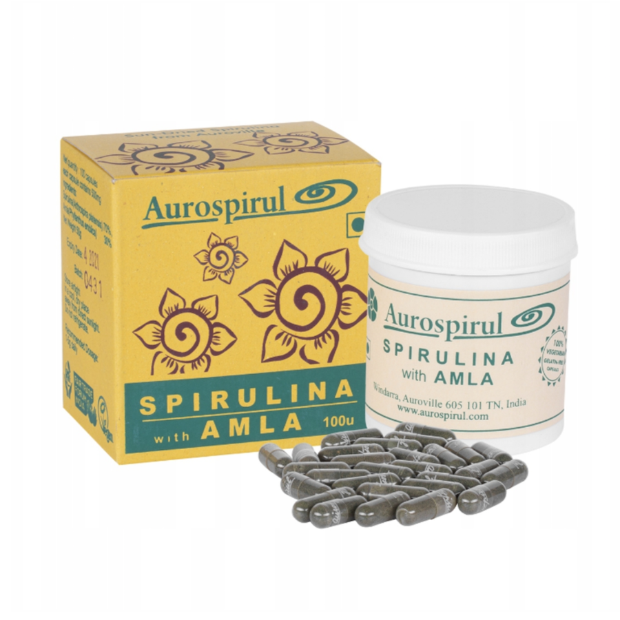 SPIRULINA Z AMLĄ 100 KAPSUŁEK 50 g